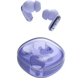 Mars gaming Auricular gaming inalámbrico Bluetooth 5.4 semi-transparente semi-transparente con indicador LED morado mhib2